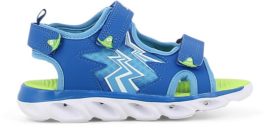 Leaf Filipstad Blinkende Sandaler Blue/Lime 28