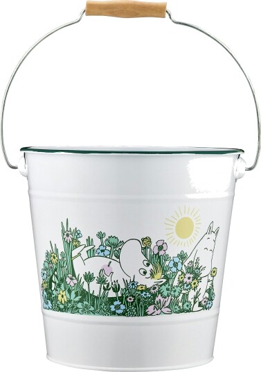 Muurla Moomin In the garden Bøtte 10 L Muurla Moomin In the garden Bøtte 10 L