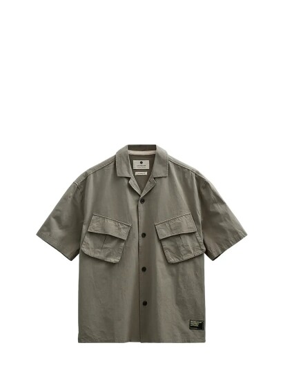 Anerkjendt Akotto 2 Pockets S/S Shirt   Khaki green   XXL