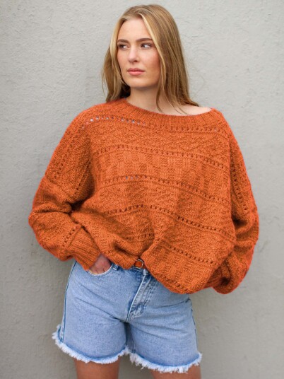 BROOKE genser støvet oransje BROOKE genser støvet oransje