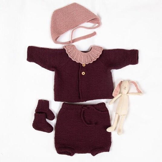Bluum Strikkesett Babysett Rille J2 garnpakke i  Pure Eco Baby Wool