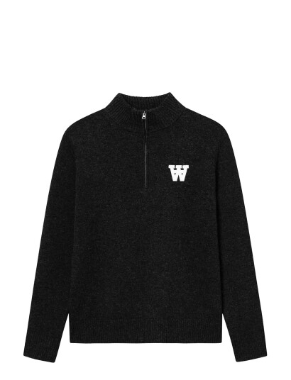 WOOD WOOD Wwtay Half Zipper 25081 - Black - S WOOD WOOD Wwtay Half Zipper 25081 - Black - S