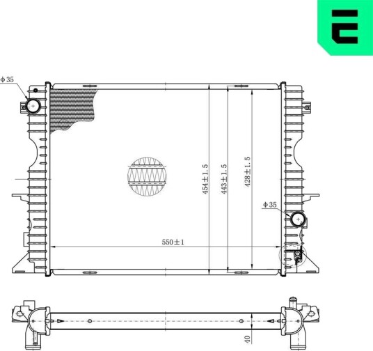 ERA 673068 Radiator motorkjøling
