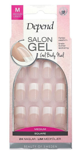 Depend Salon Gel Nude Medium Square 24pcs Depend Salon Gel Nude Medium Square 24pcs