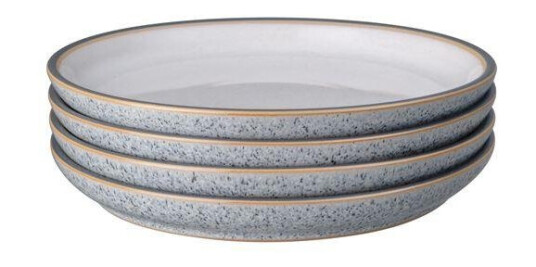 Denby - Studio Grey White Coupe tallerken 21 cm 4 stk