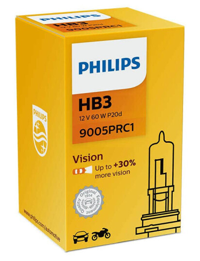 Philips HB3 Vision Halogen pære Philips HB3 Vision Halogen pære