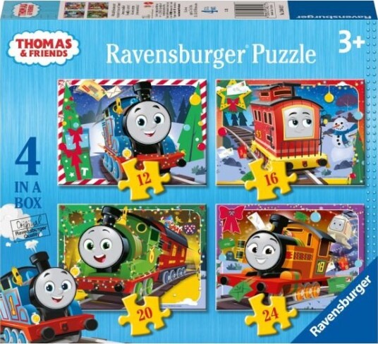 Ravensburger 4-I-1 Puslespill 120 Brikker Thomas Og Vennene Hans