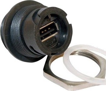 Conec 17-200161 Usb 2.0 Sort Gull Ip67 30 V -40 85 °C