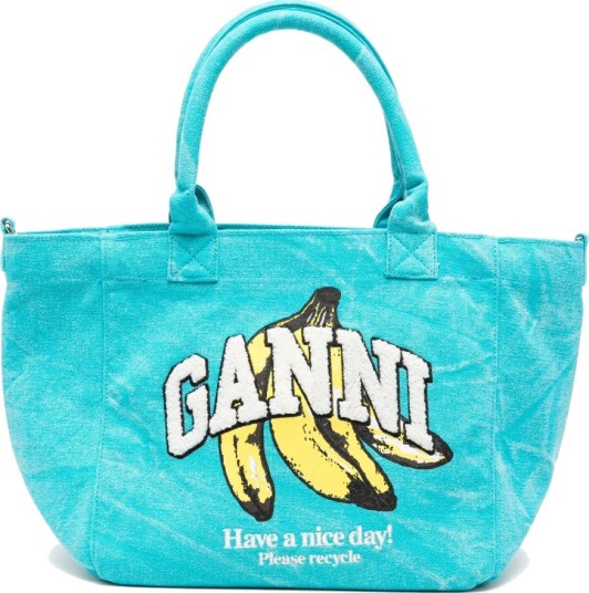Ganni Dame Vesker Blå ONE SIZE, Ganni Dame Vesker Blå ONE SIZE,