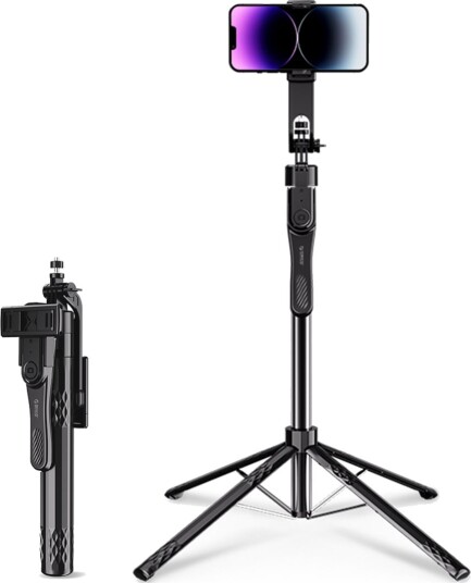Orico Selvpinne Spn185 1/4" Stativ For Telefon/Kamera, 360° Rotasjon, Bluetooth 5.2 - Svart Orico Selvpinne Spn185 1/4" Stativ For Telefon/Kamera, 360° Rotasjon, Bluetooth 5.2 - Svart