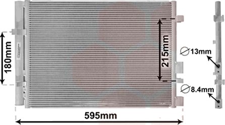 VAN WEZEL 82005249 Kondensator, klimaanlegg