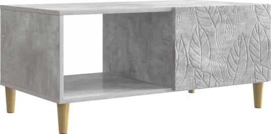  Kaffebord Betonggrå 90 x 50 x 40 cm Konstruert tre