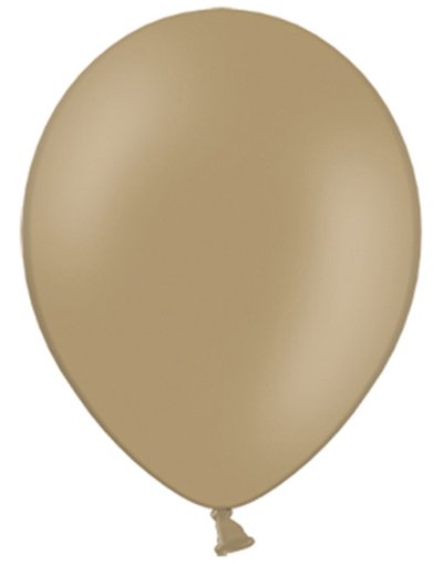 100 stk 23 cMEGAPACK Cappuccino Farget Ballonger