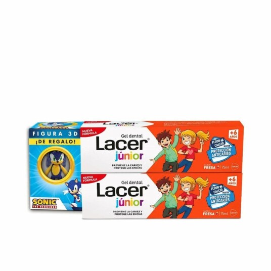 Lacer Tannkrem Lacer Junior 75 Ml Jordbær 2 Enheter