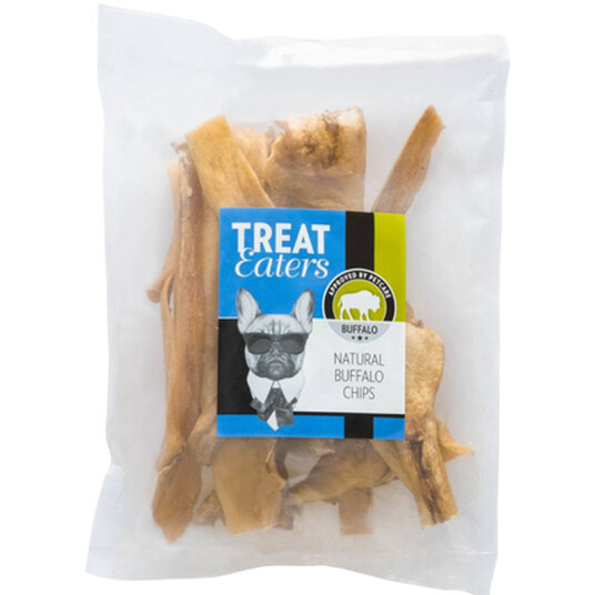 Treateaters Naturlige Chips 250g for Hund - Buffalo Pandelapper