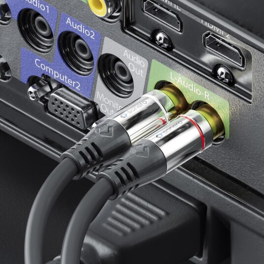 Purelink Sonero Lydkabel 3,5 mm Til 2x RCA 1,5 m