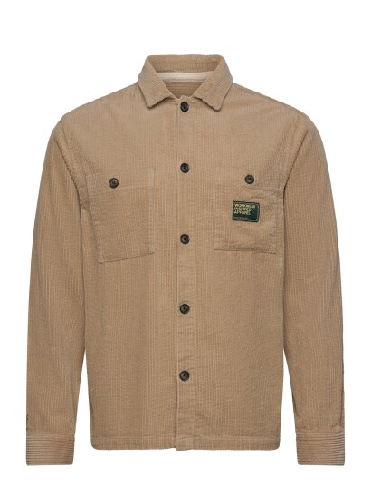Anerkjendt Aktheo Cord L/S Overshirt Beige M