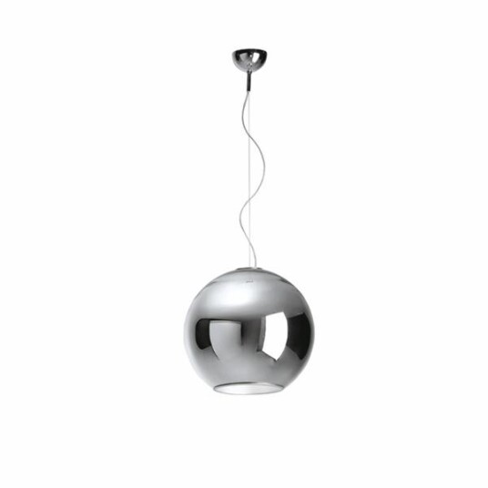 FontanaArte Globo Di Luce Taklampe Medium Krom FontanaArte Globo Di Luce Taklampe Medium Krom