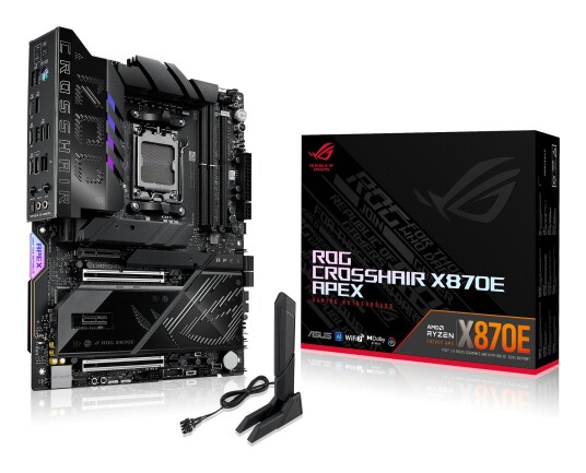 ASUS ROG CROSSHAIR X870E APEX ATX Hovedkort med AMD AM5 Socket og DDR5