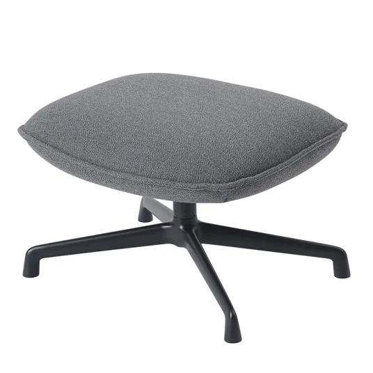 Muuto Doze Ottoman Swivel Base Ocean 80 Anthracite Black Muuto Doze Ottoman Swivel Base Ocean 80 Anthracite Black