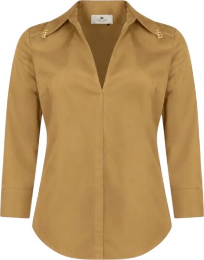 Elisabetta Franchi Dame Bluser & Skjorter Beige L,