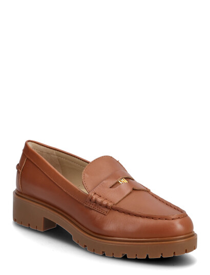 Lauren Ralph Lauren Marli Calfskin Penny Loafer - Beige - 41 Lauren Ralph Lauren Marli Calfskin Penny Loafer - Beige - 41