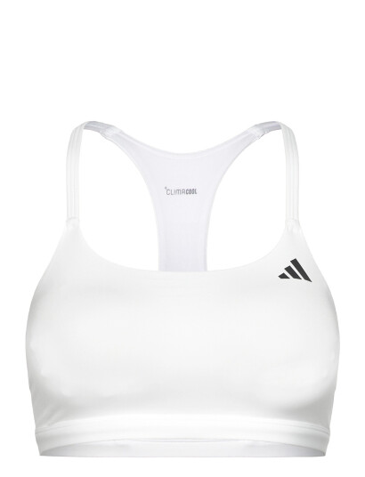 Adidas Performance Opt Ess Ls Bra White L Adidas Performance Opt Ess Ls Bra White L