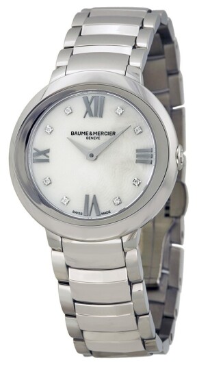 Baume & Mercier Dameklokke MOA10158 PROMESSE Sølvfarget/Stål