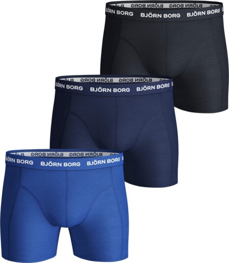 Björn Borg Men's Essential Boxer 3p XXL , Blue