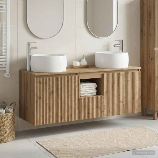 vidaXL Baderomsskapsett 3 stk. Artisan eik 49,5 x 44,5 x 66 cm vidaXL Baderomsskapsett 3 stk. Artisan eik 49,5 x 44,5 x 66 cm