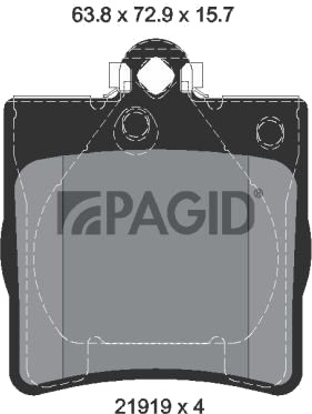 PAGID T1153N Bremseklosser