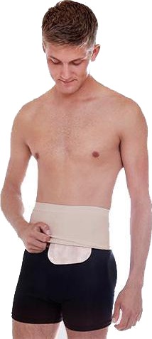 Stomitube fikseringsbelte beige S/M 3 stk