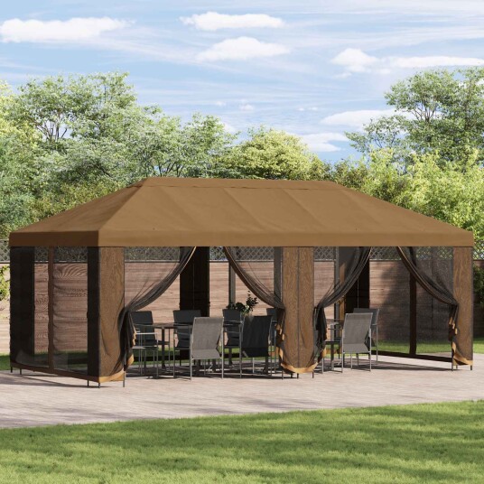  Gazebo Deksel 6 x 3 m Beige Polyester 190