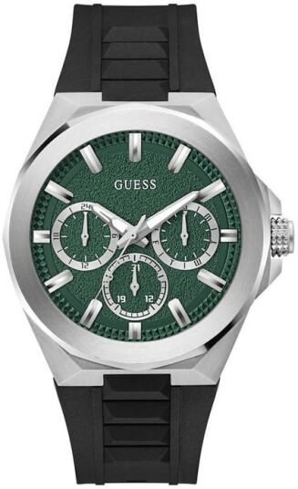 Guess Herreklokke GW0799G3 Dashboard Grønn/Gummi Ø46 mm