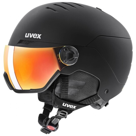 Uvex Wanted Visor Skihjelm med visir Black Mat 54-58cm