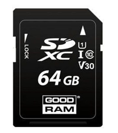 GOODRAM S1A0 - flash memory card - 64 GB - SDXC UHS-I GOODRAM S1A0 - flash memory card - 64 GB - SDXC UHS-I