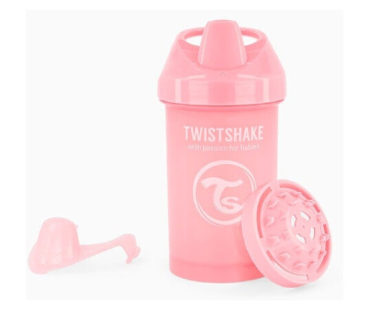 Twistshake Crawler Cup 8+m Pastel Pink 300 ml