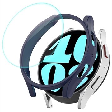 Enkay Samsung Galaxy Watch6 Deksel med Beskyttelsesglass - 40mm - Mørkeblå