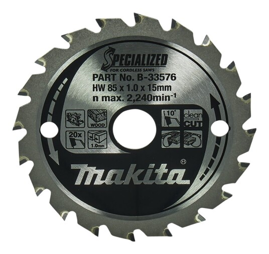 Makita B 33576 Sirkelsagblad 85x15x20T