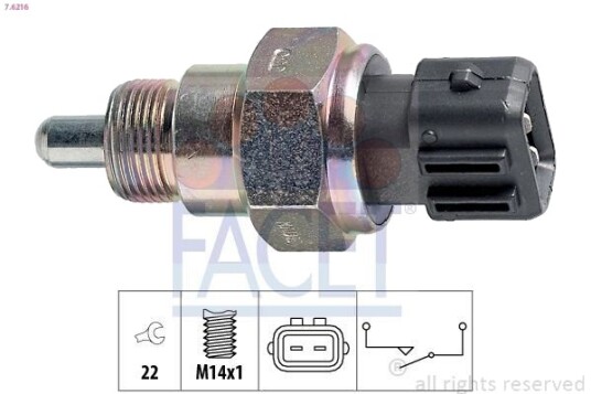 FACET 7.6216 Bryter, ryggelys