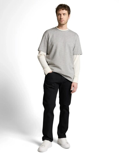 Tom Tailor Striped T Shirt Grey XL