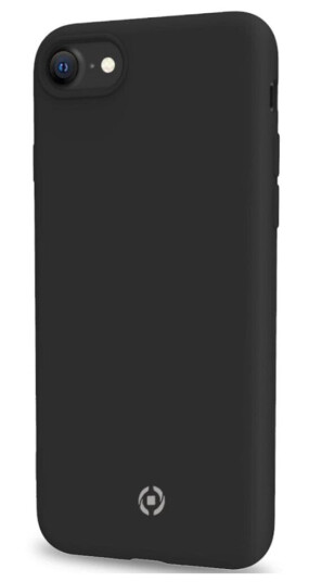 Celly Cromo Soft Gummideksel for iPhone 6/7/8/SE i Svart