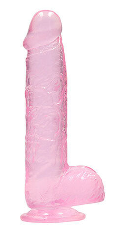 Dildo med baller rosa 6 inch Dildo med baller rosa 6 inch