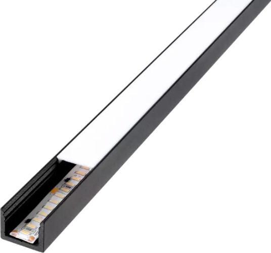 Sg Armaturen Stripline 1,8 M Sort Profil Påbygd Soft Uten Led Strip Og Driver Sg Armaturen Stripline 1,8 M Sort Profil Påbygd Soft Uten Led Strip Og Driver