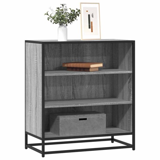 Skjenk grå sonoma 68x35x76 cm konstruert tre og metall 8721102840364