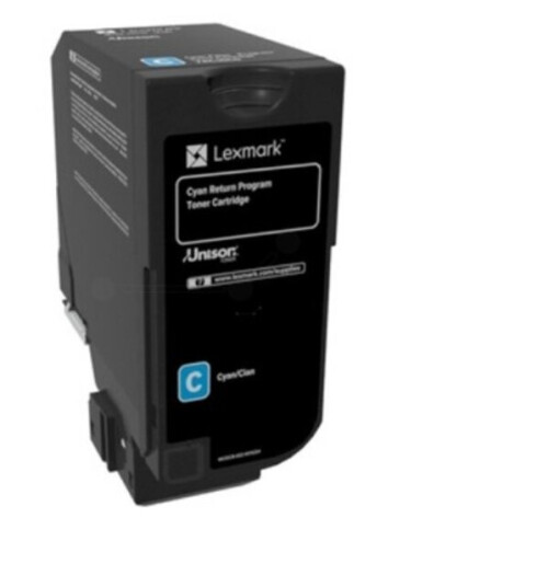 Lexmark CS 720 C return Toner - 74C20C0 Original - Cyan 3000 sider