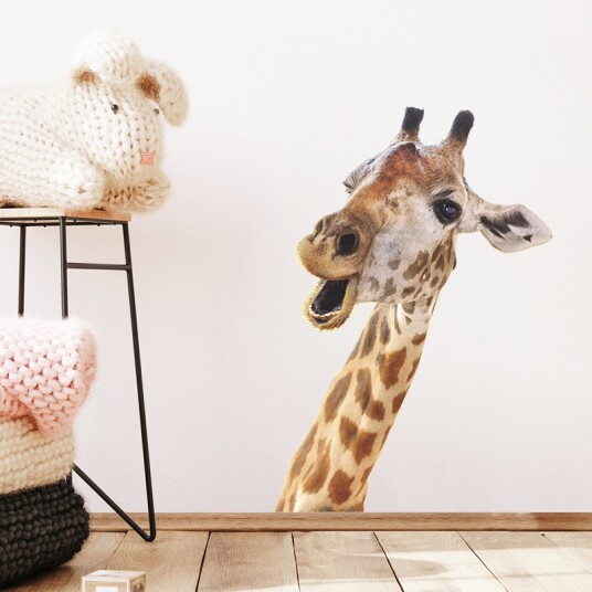 Veggklistremerke Giraffehode