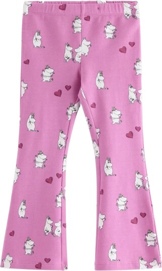 Lindex Moomin Leggings With Brushed Inside DUSTY PINK 104