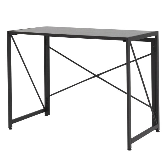 Tenzo Fold skrivbord Svart/svart 100 x 50 cm