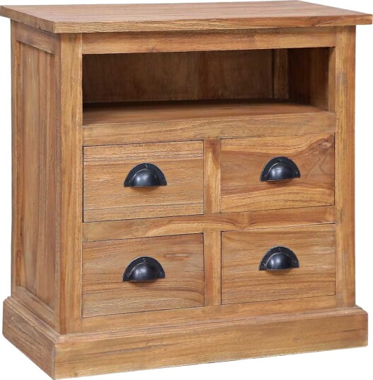 vidaXL Sideskap 60x30x60 cm heltre teak